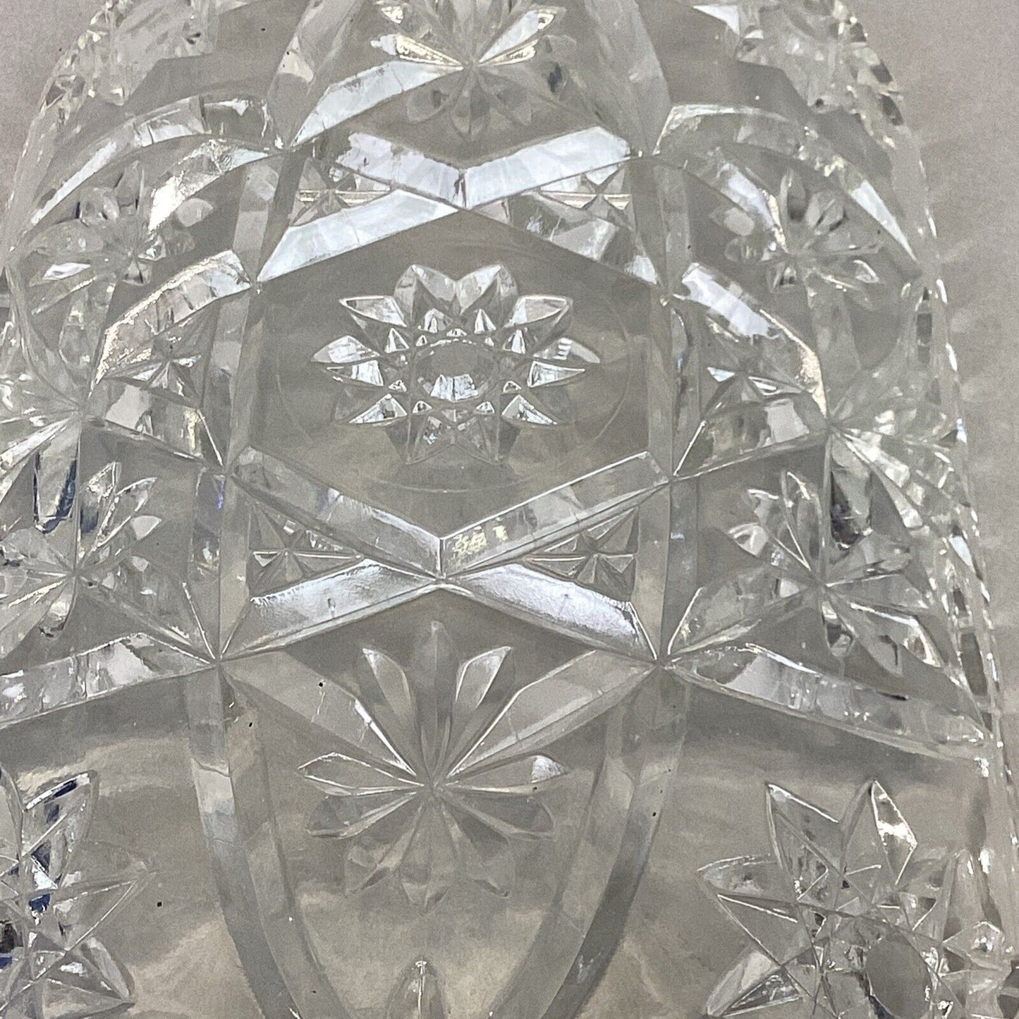 Vintage Star Of David Oval And Rectangular Glass Serving Dish