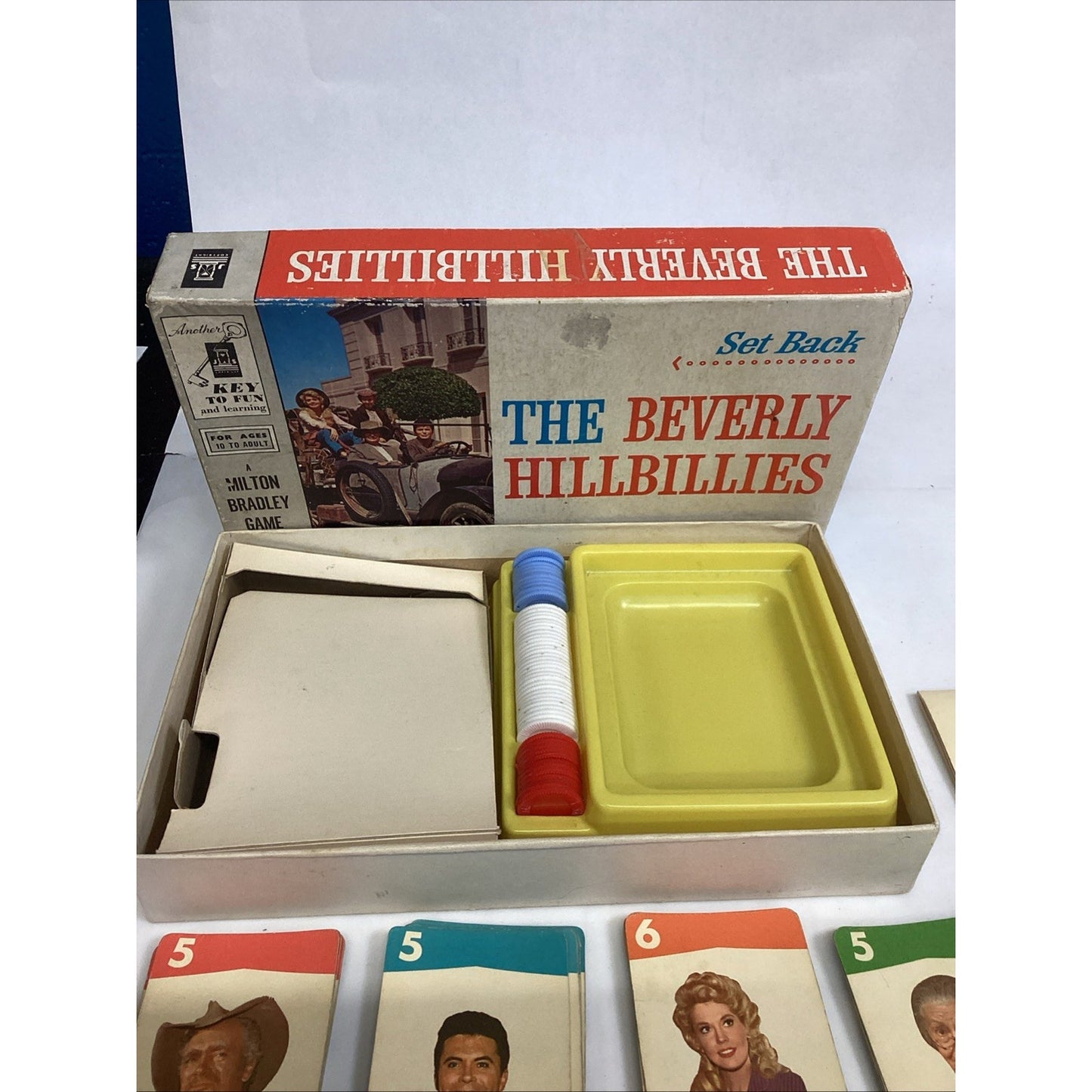 Vintage 1963 The Beverly Hillbillies Set Back Card Game Milton Bradley