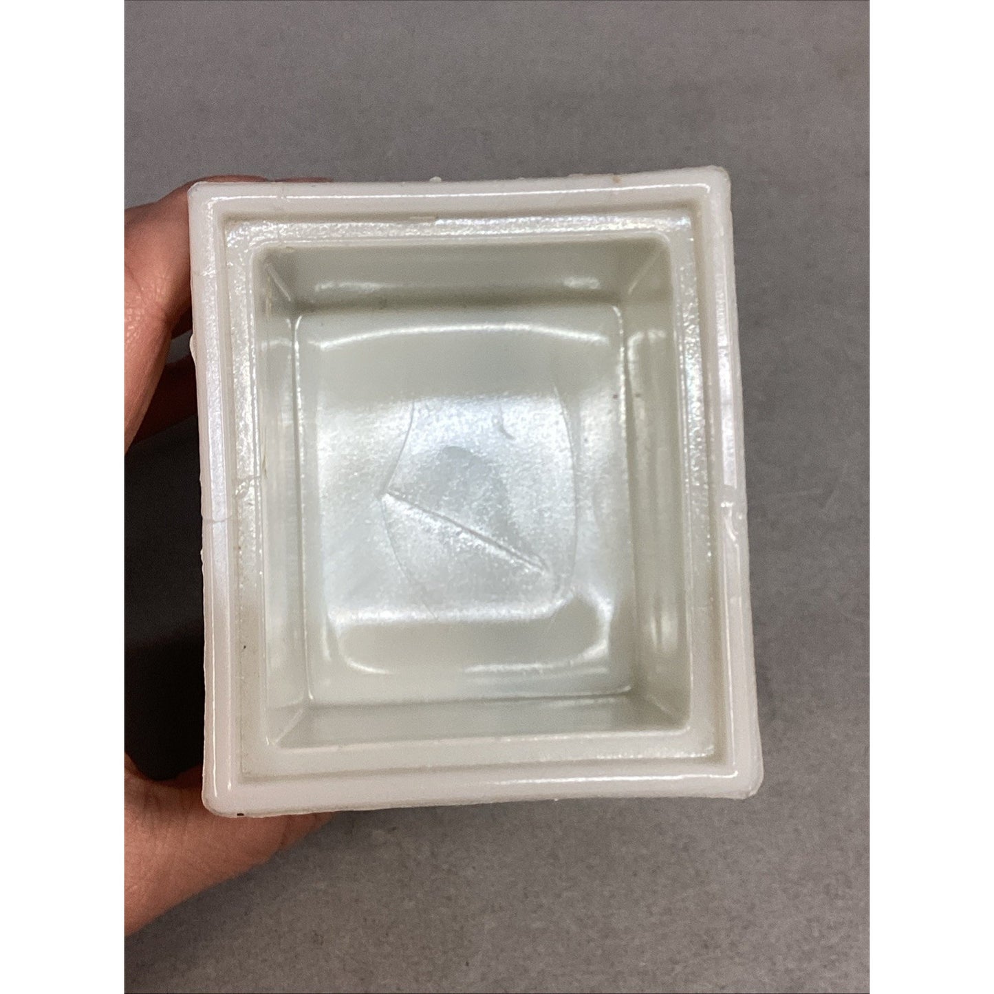 Westmoreland Milk Glass Schoolhouse Mustard Jar With Lid