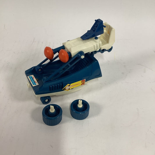 Vtg Micronauts HYDRA vehicle original 1977 Mego blue car W/ Weapons - Dmg Wheels