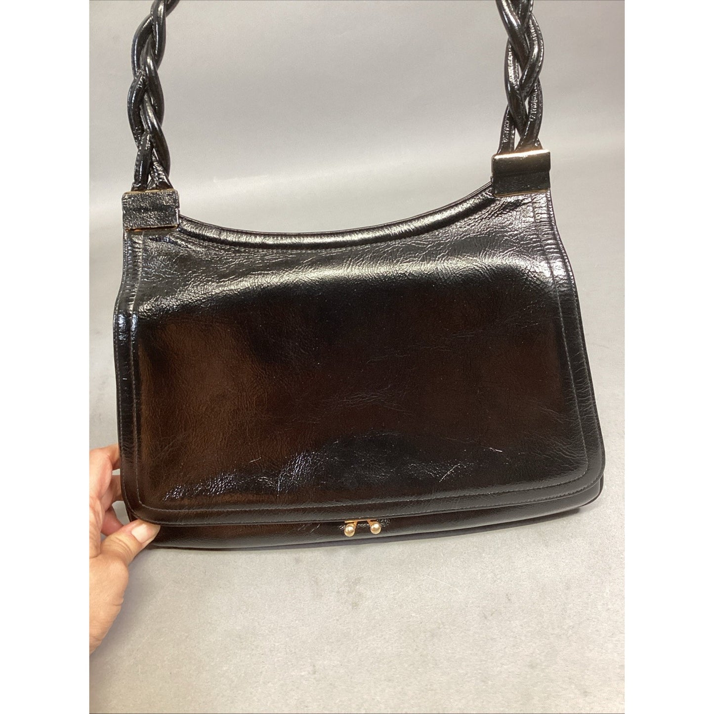 Etra Women’s Black Leather Purse Handbag Clutch