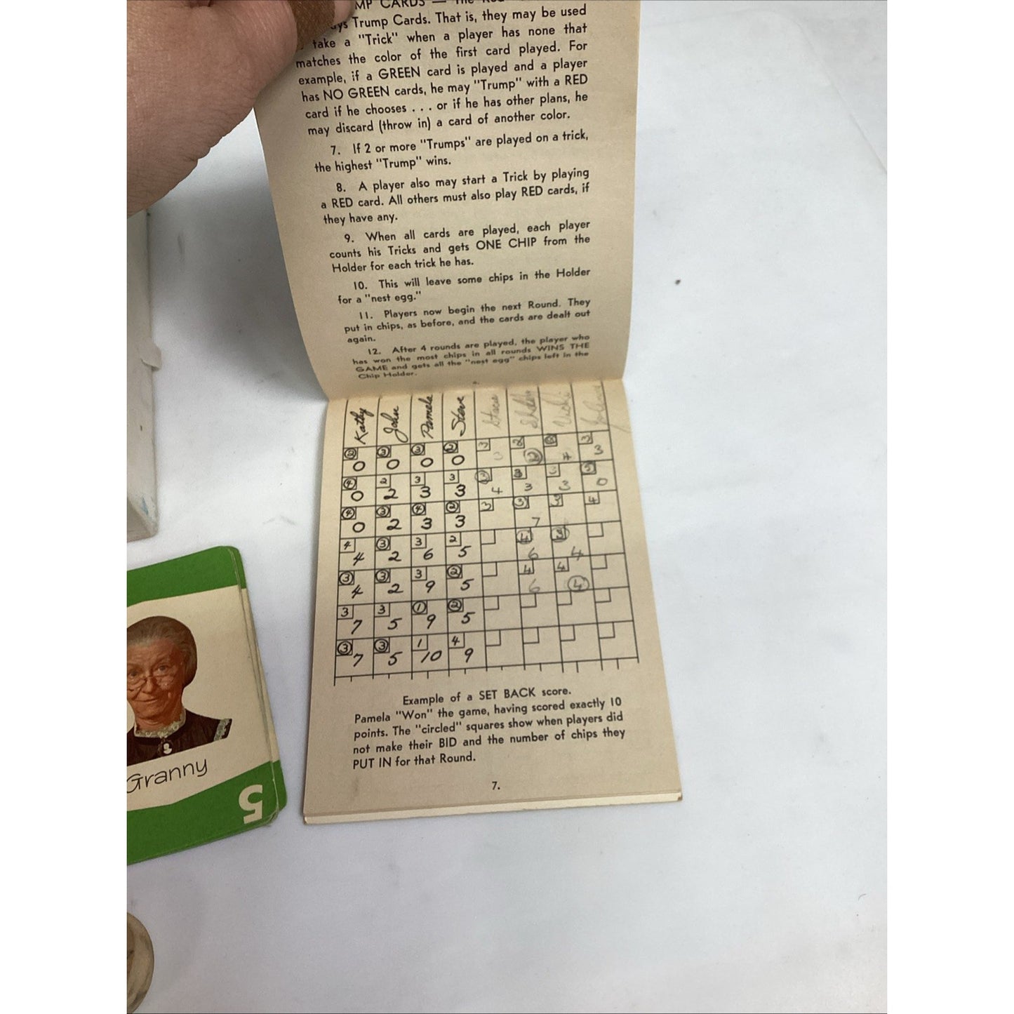 Vintage 1963 The Beverly Hillbillies Set Back Card Game Milton Bradley