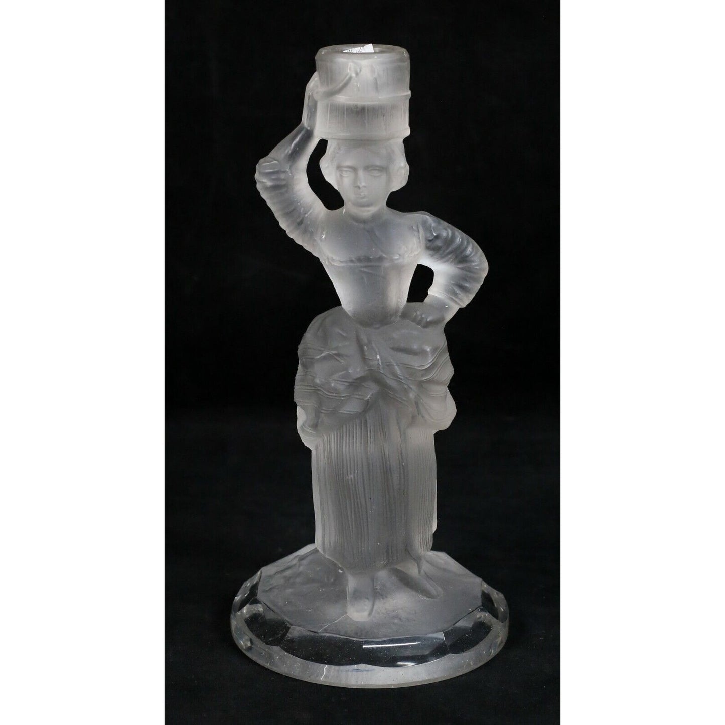 Holyrood Glassworks Pair of Figural Candlesticks