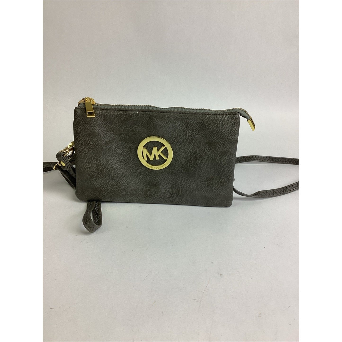 Michael Kors Gray Leather Purse Crossbody Bag