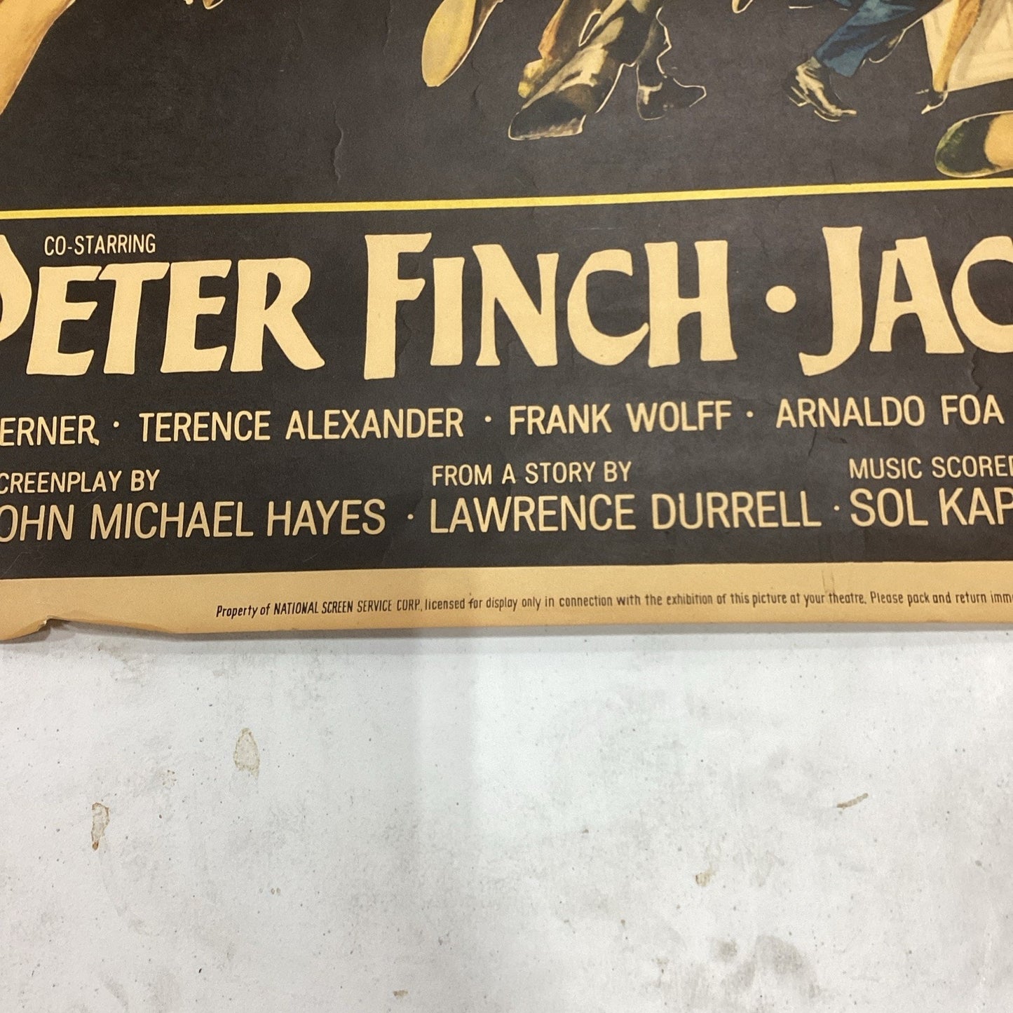 Vintage 1965 ‘Judith’ Movie Poster - Paramount Pictures - 61x40”
