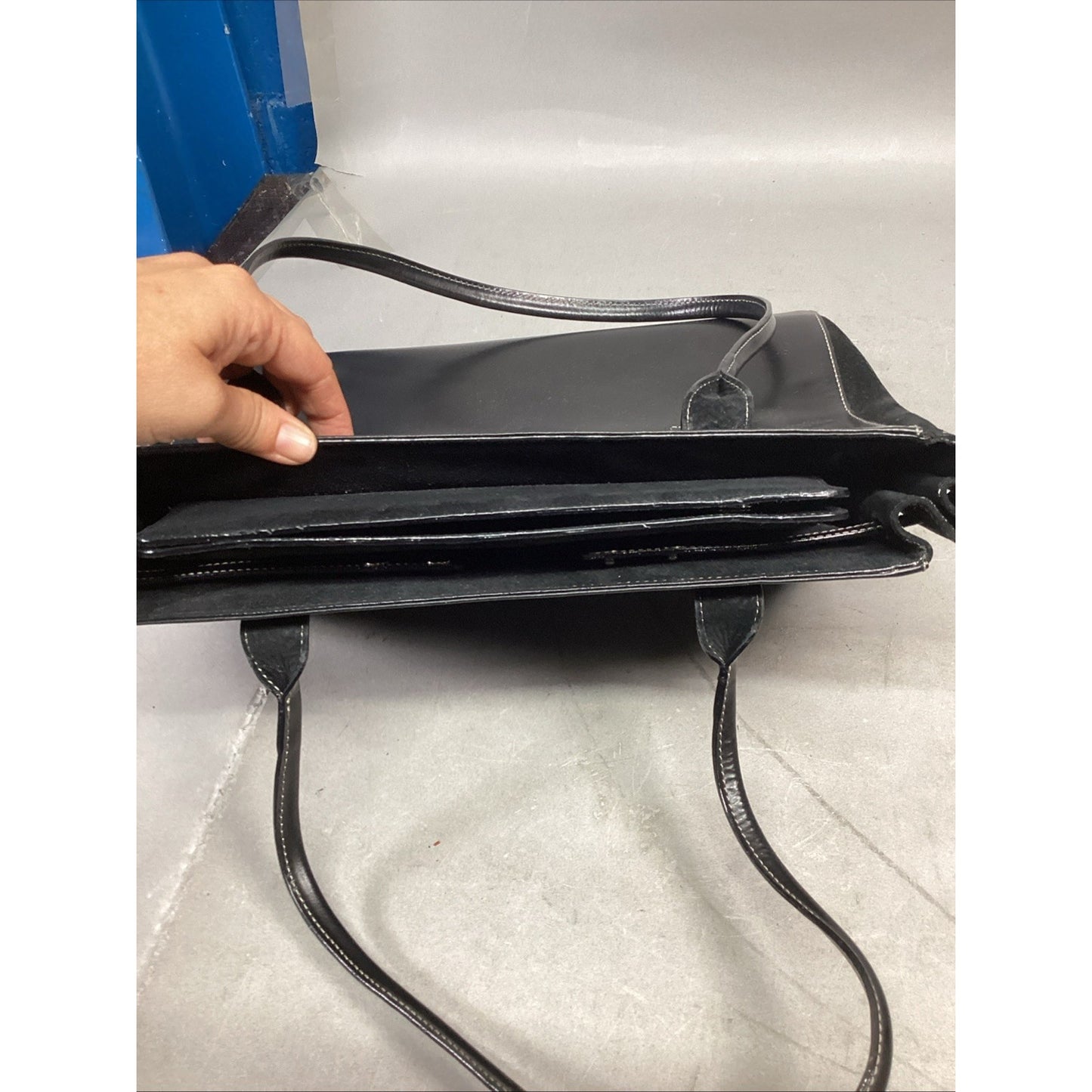 Vintage Mangiameli Black Leather Purse