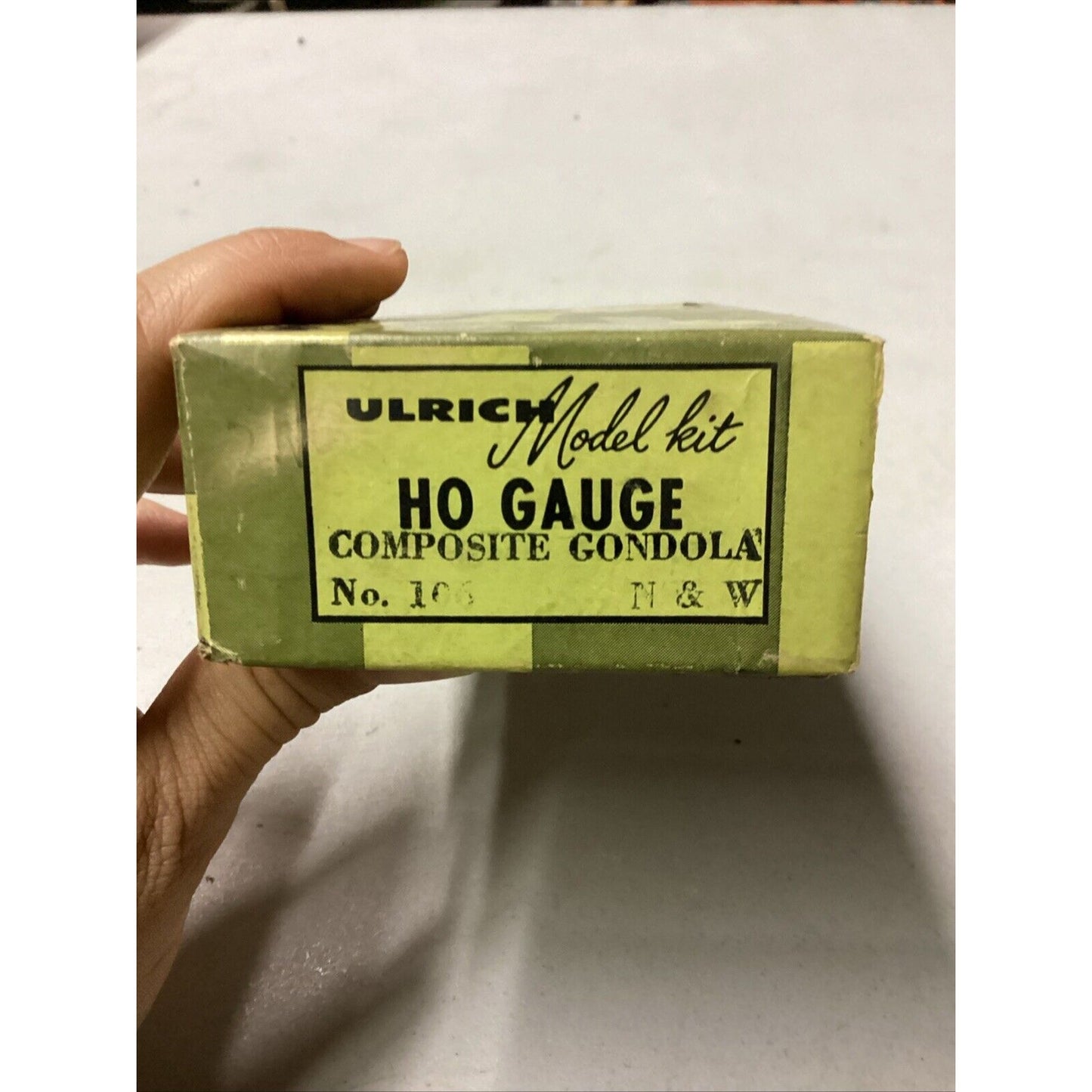 ULRICH Model Kit Gondola Car HO Scale Kit With Instructions & Original Box