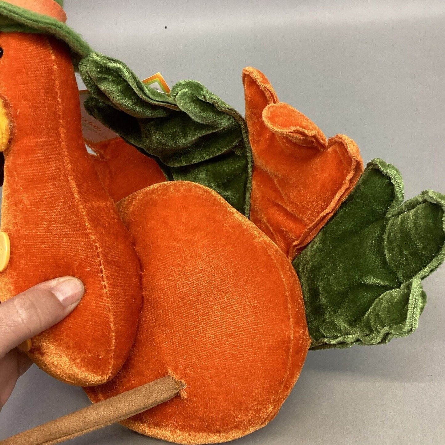 Sunset Bay Seasonal Plush Turkey Pilgrim Shelf Sitter W/ Tags - 18” - #4913/Turk