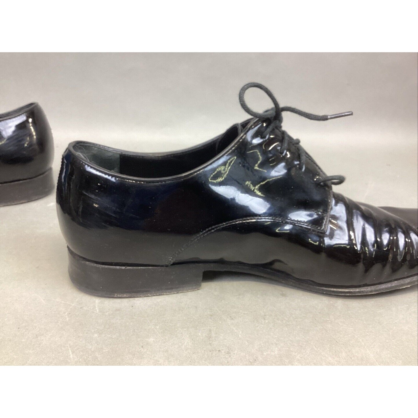 Dsquared2 Men’s Black Glossy Dress Shoes - Size 43 - Made In Italy