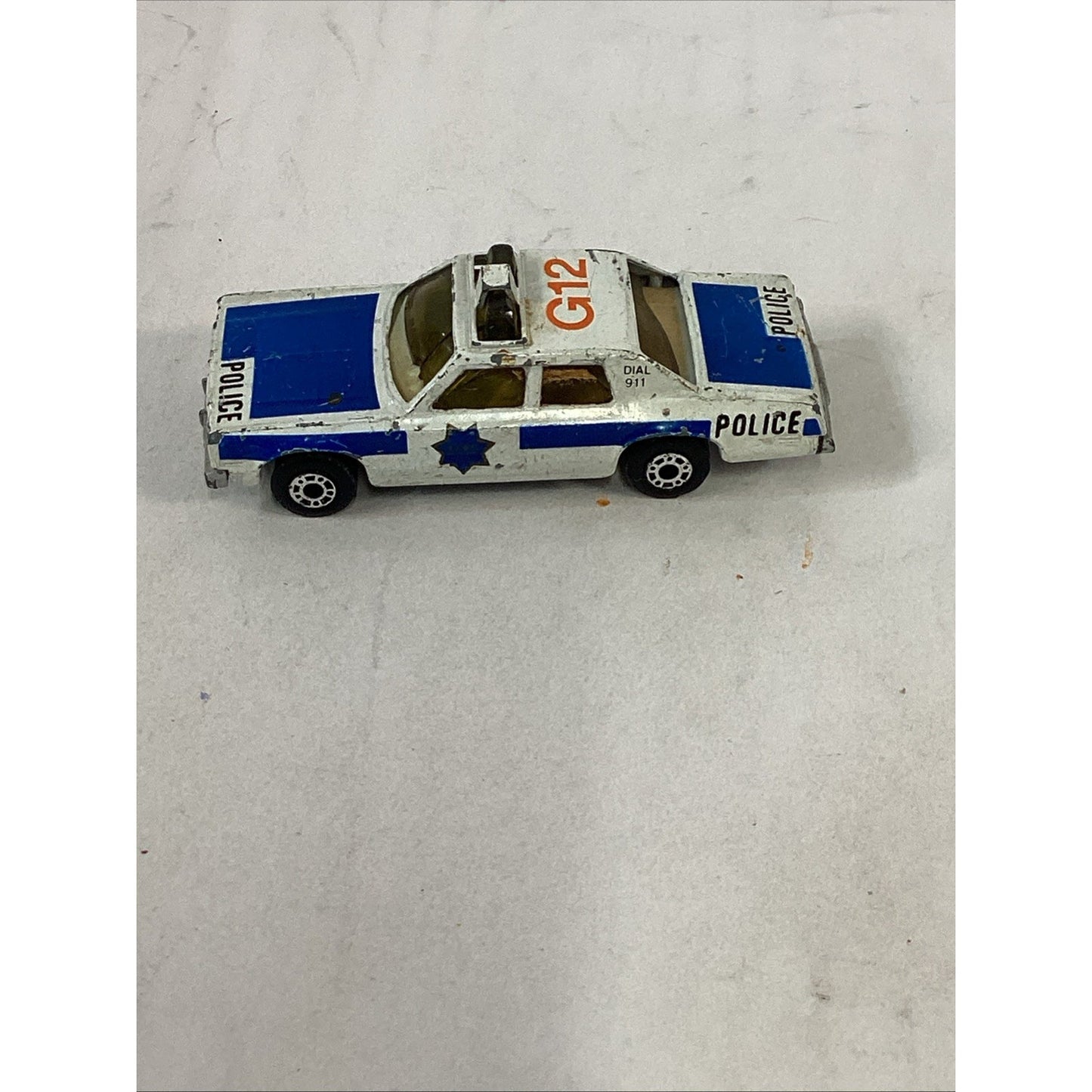 1979 Matchbox Superfast #10 Plymouth Gran Grand Fury Police G12 Vintage Police
