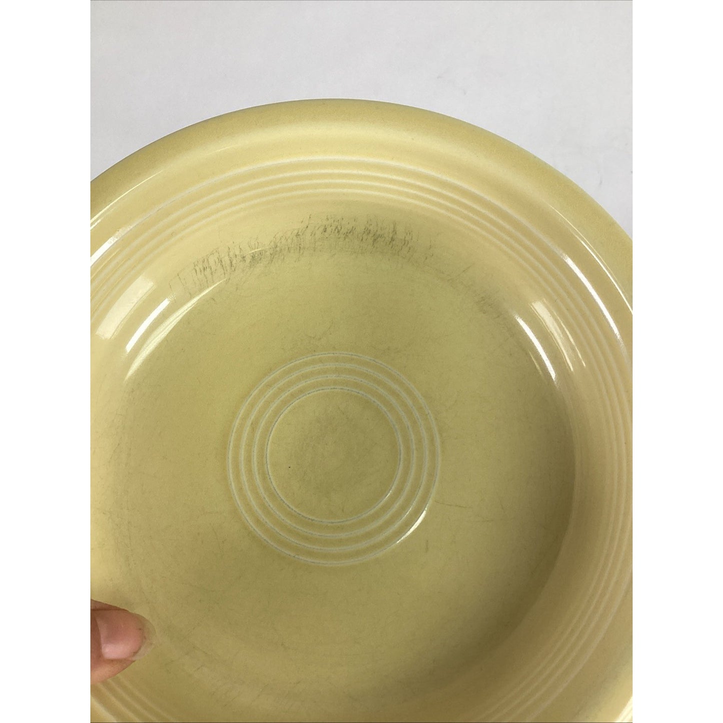 Vintage Yellow And White Fiesta Bowls - Made In USA
