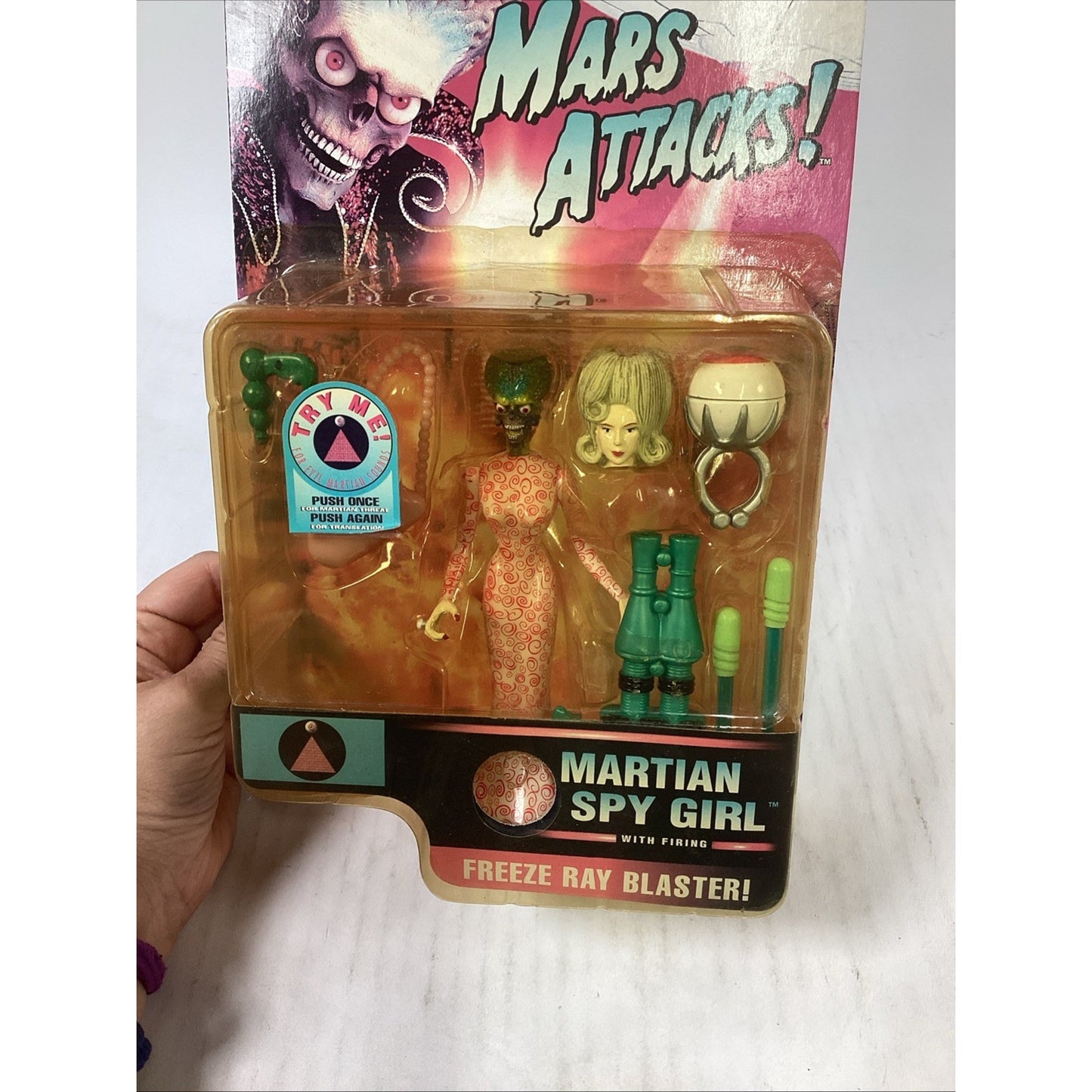 MARS ATTACKS Martian Spy Girl Figure 1996 Trendmasters NOS Sealed