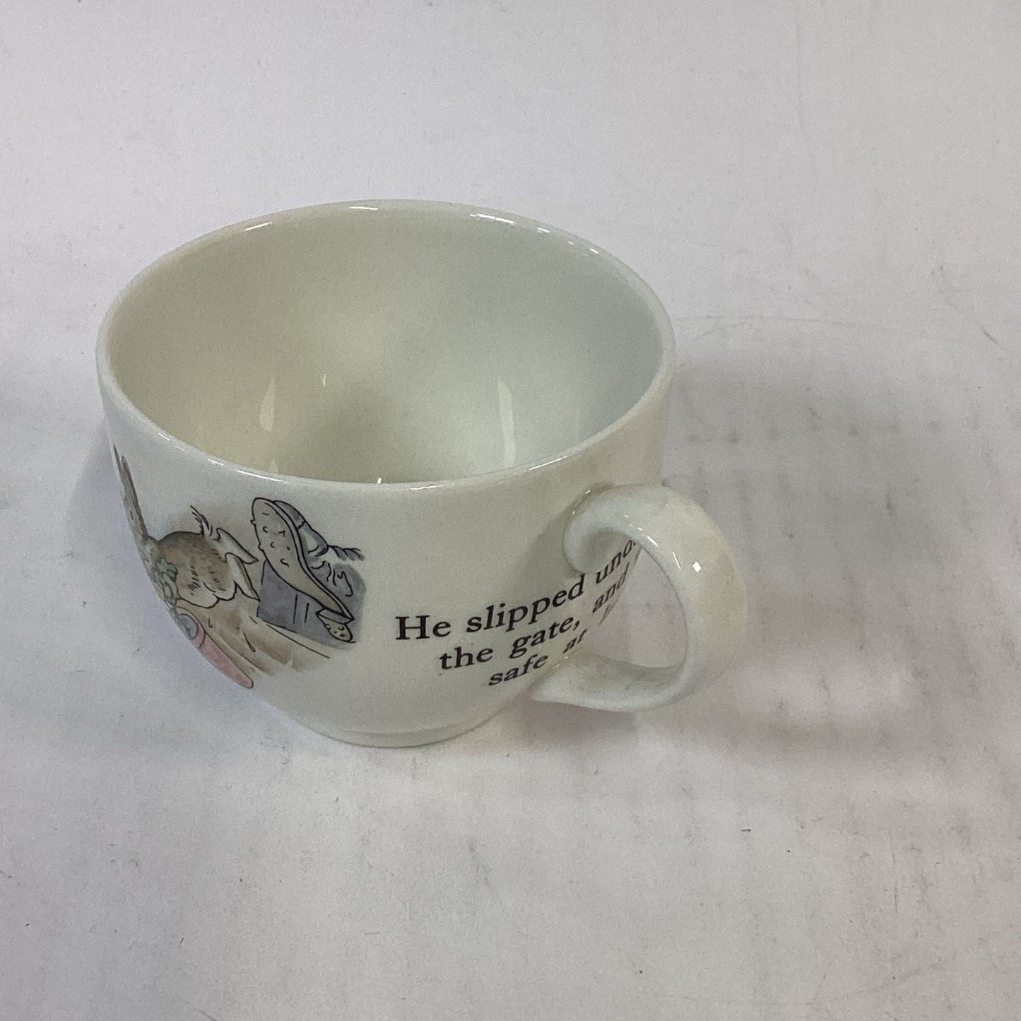 Beatrix Potter Wedgewood Peter Rabbit Egg Flat Teacup