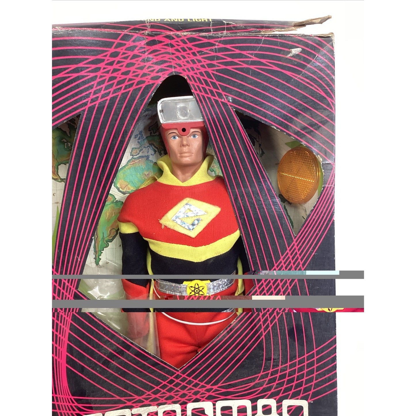 Vintage NOS 1977 Electroman Action Figure W/ Original Box - Box Is Damaged