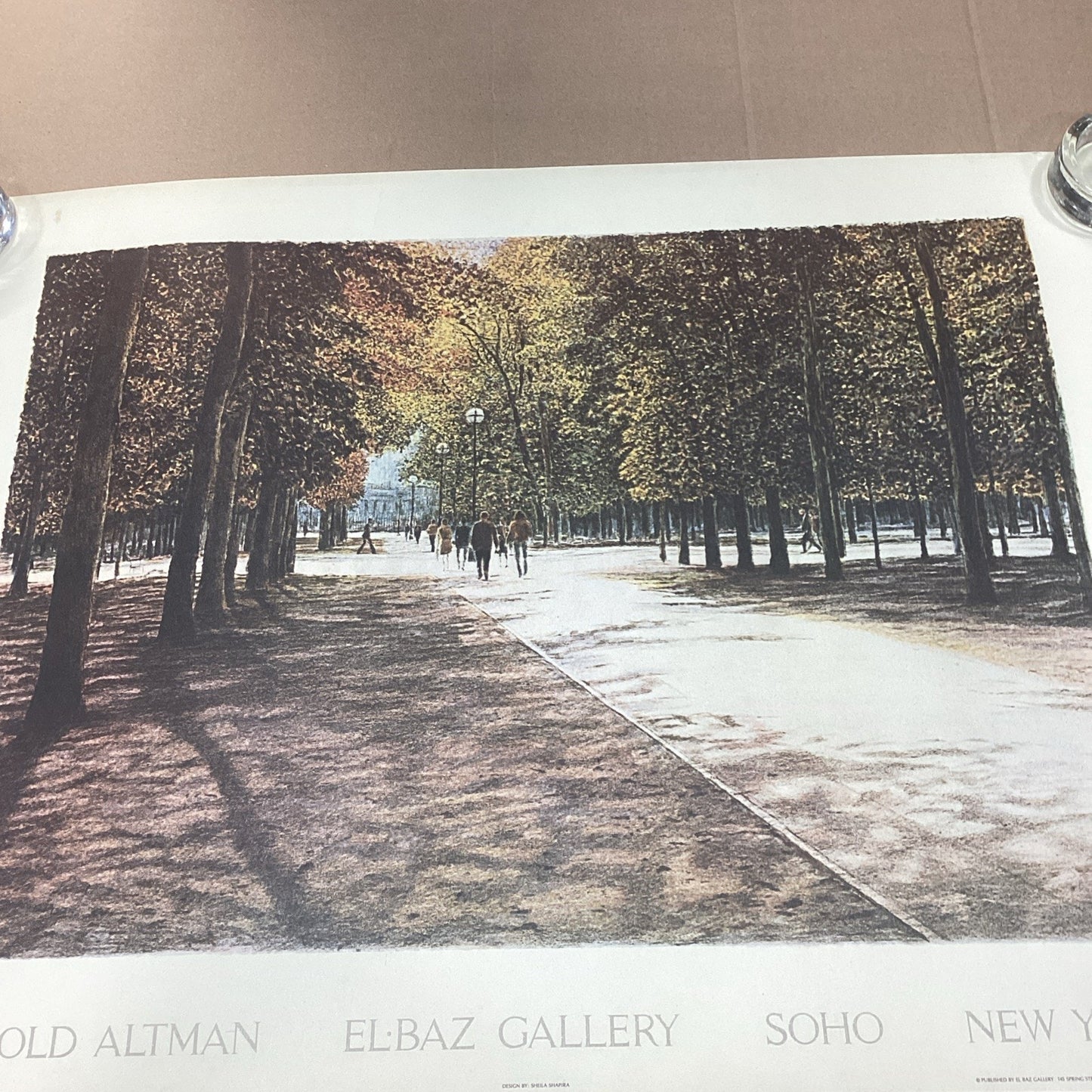 Harold Altman Elbaz Gallery SoHo New York - Autumn Stroll Poster - 25.5x19.5”
