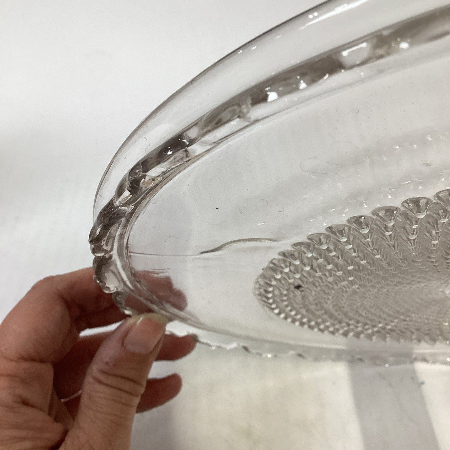 Dewdrop with Star Cake Stand High EAPG Campbell, Jones & Co. 1877