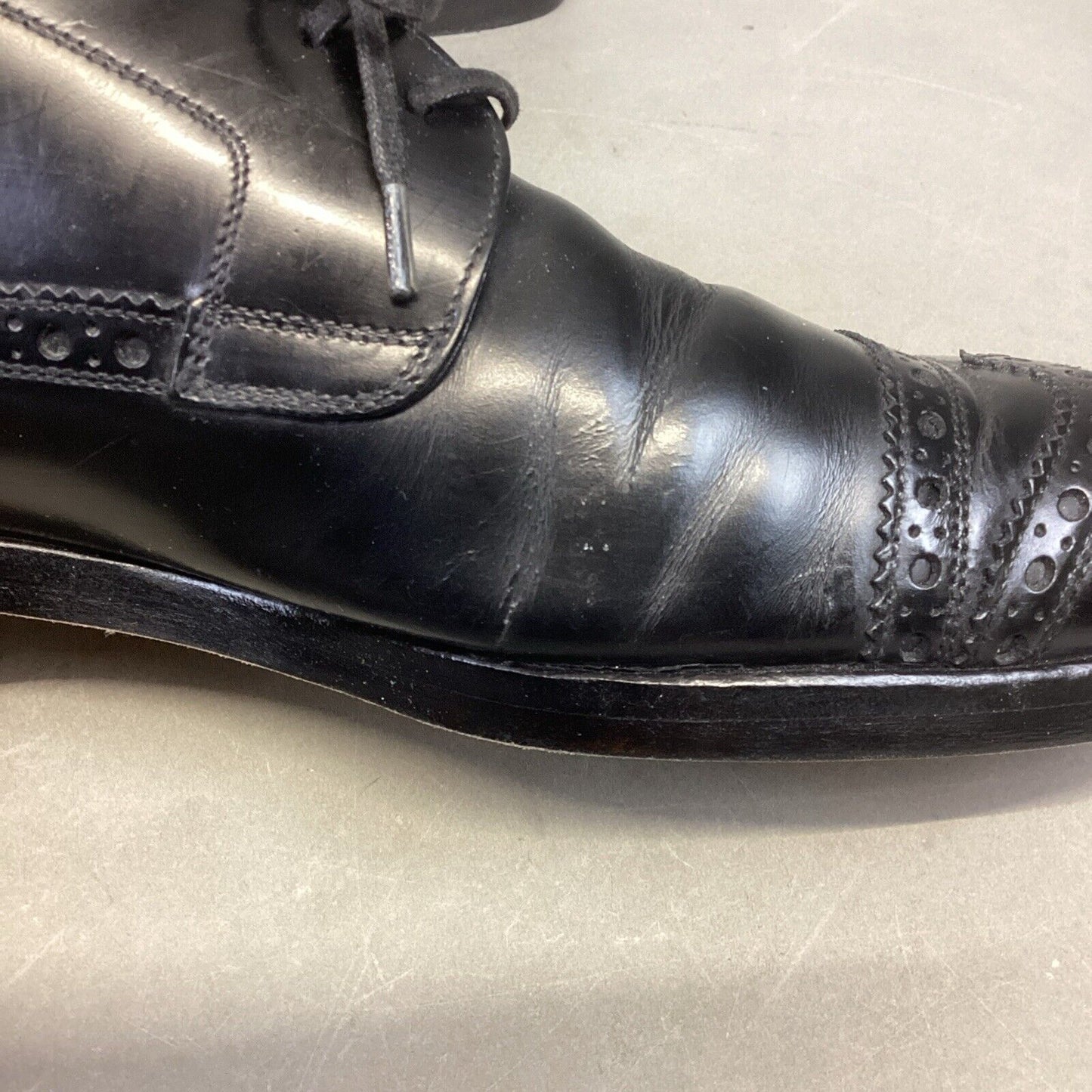 Dolce & Gabbana Men’s Black Leather Oxford Dress Shoes #5283 - Size 9