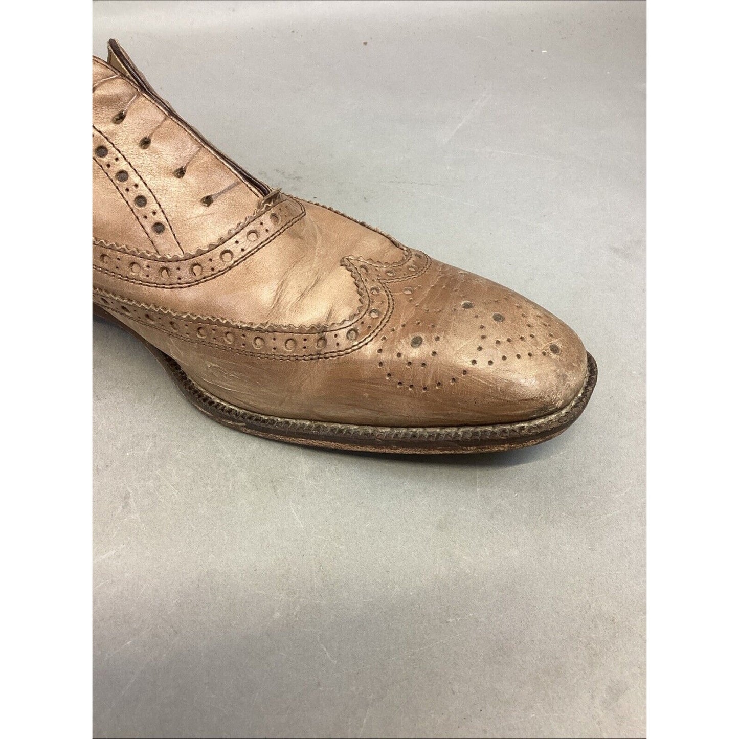 Mercanti Fiorentini Shoes Mens 10 M Oxford Wingtip Lace Up-#5794 - Made In Italy