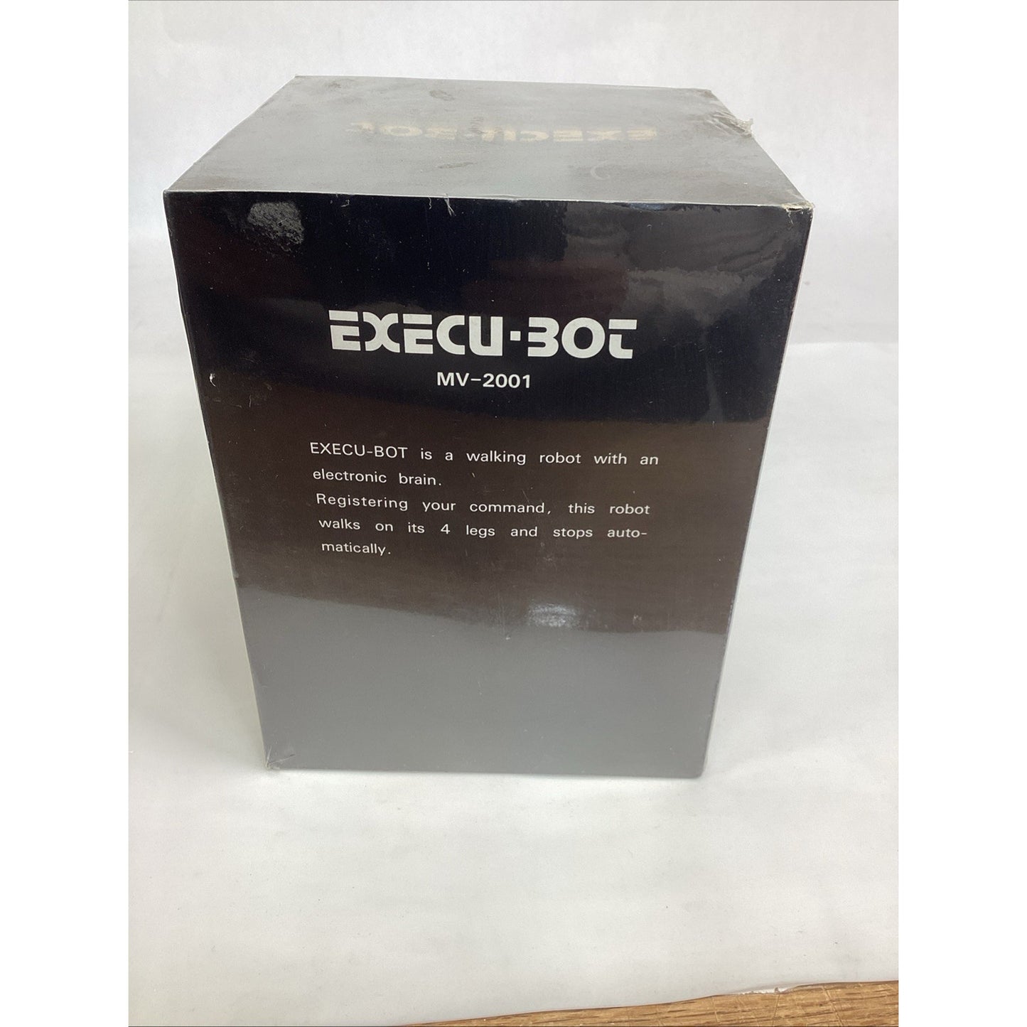 Vintage Rare NOS OWI Execu-Bot MV-2001 Walking Robot in Box 🤖Retro Toy Sealed
