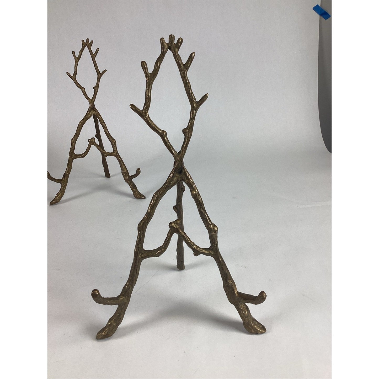 4 San Pacific Intl SPI Metal Gold Plate Pic Holder with Branches/Woodland Theme