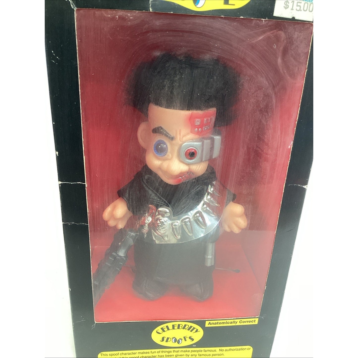 1990's Celebrity Spoofs Arnold Schwarzenegger As The Terminator Figure NOS