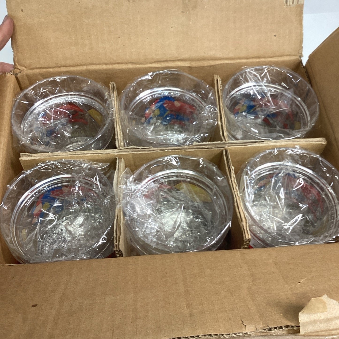 Superman 12 Ounce Drinking Tumbler - Set Of 6 - New In Box