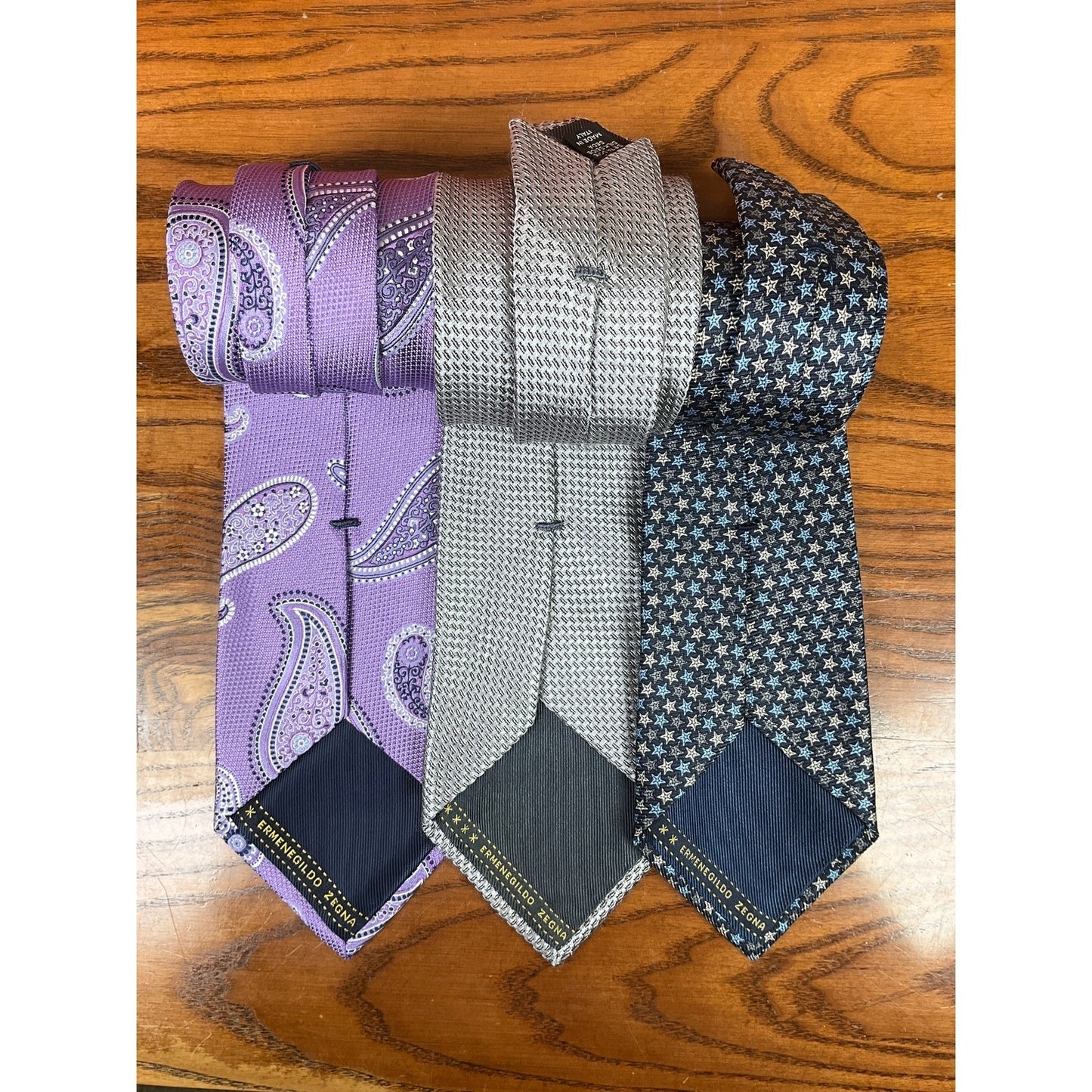 Ermenegildo Zegna 100% Silk Neck Tie Bundle