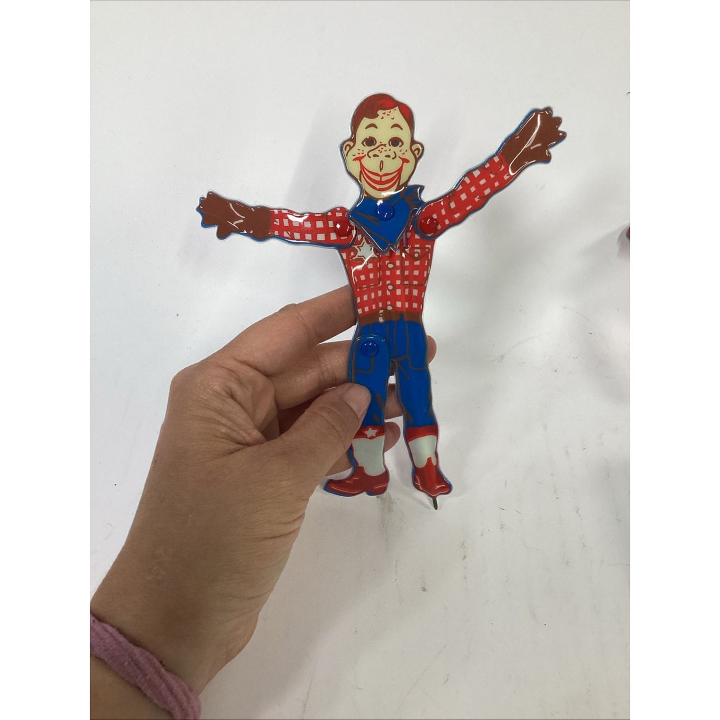 2 VTG Howdy Doody Puppet Pen Movable Hands Head Legs 1988 NBC