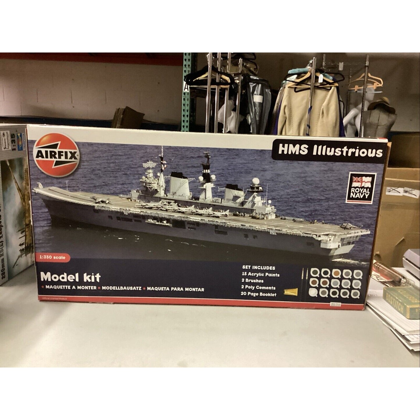 Airfix A14201 - HMS Illustrious - 1:350 Plastic Model Kit Ship - Open Box/Sealed