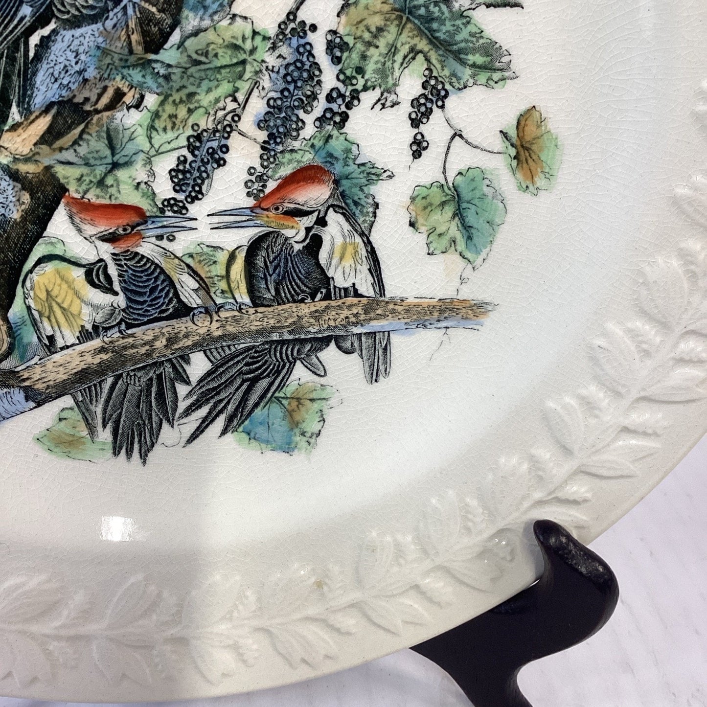 VTG Adams England Audubon Birds of America Pileated Woodpecker Collector Plate