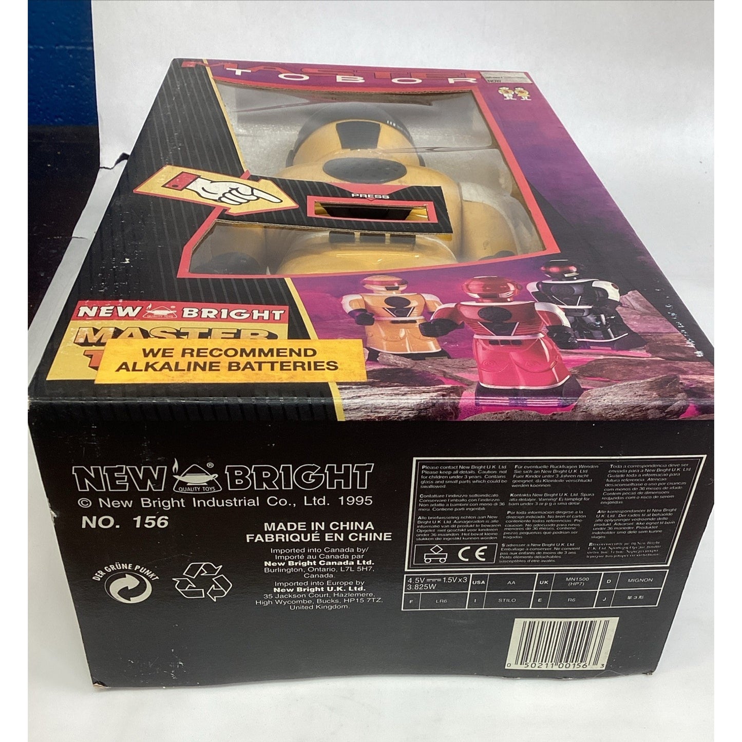 Vintage 1995 Master Tobor Robot by New Bright - NOS #156
