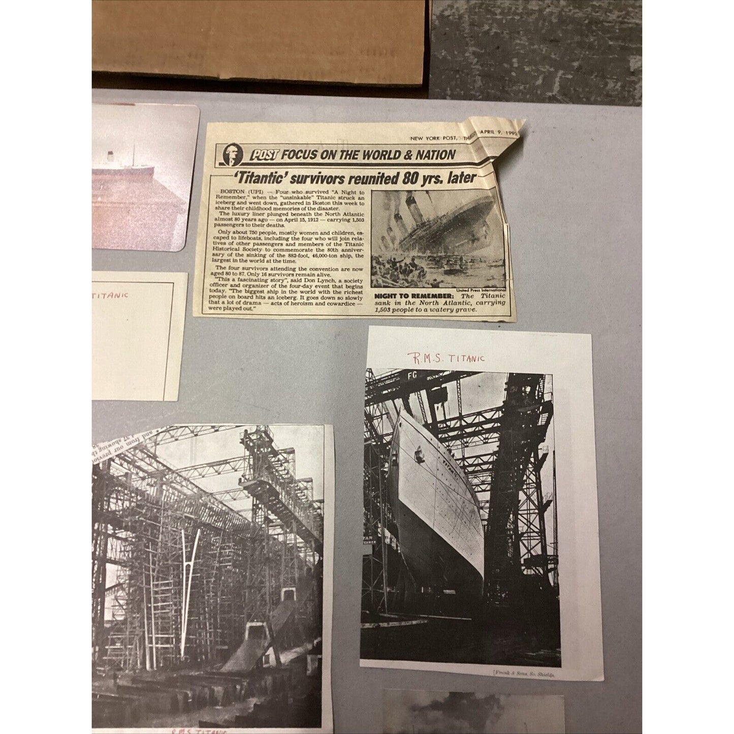 Lot Of 15 Titanic Memorabilia Including A Small Notepad