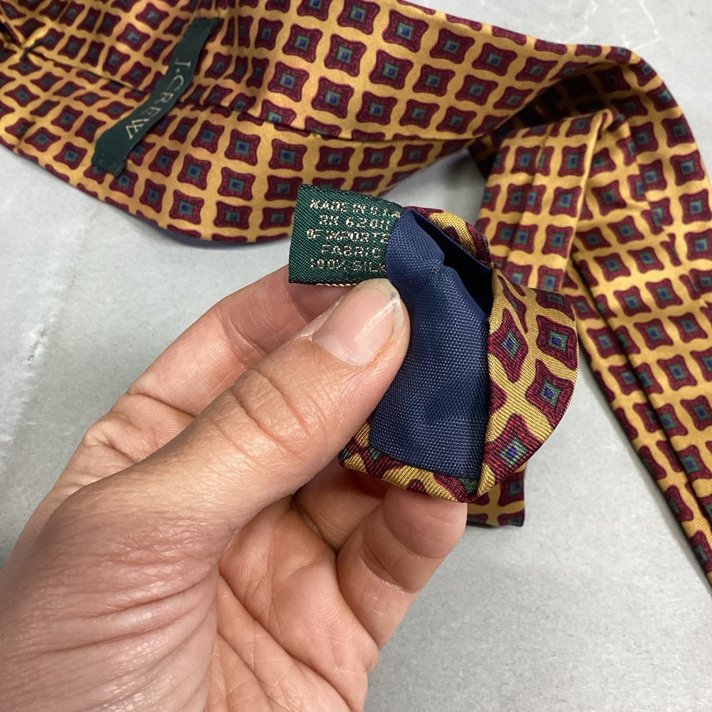 Set Of 2 J. Crew Handmade Men’s 100% Silk Neck Ties
