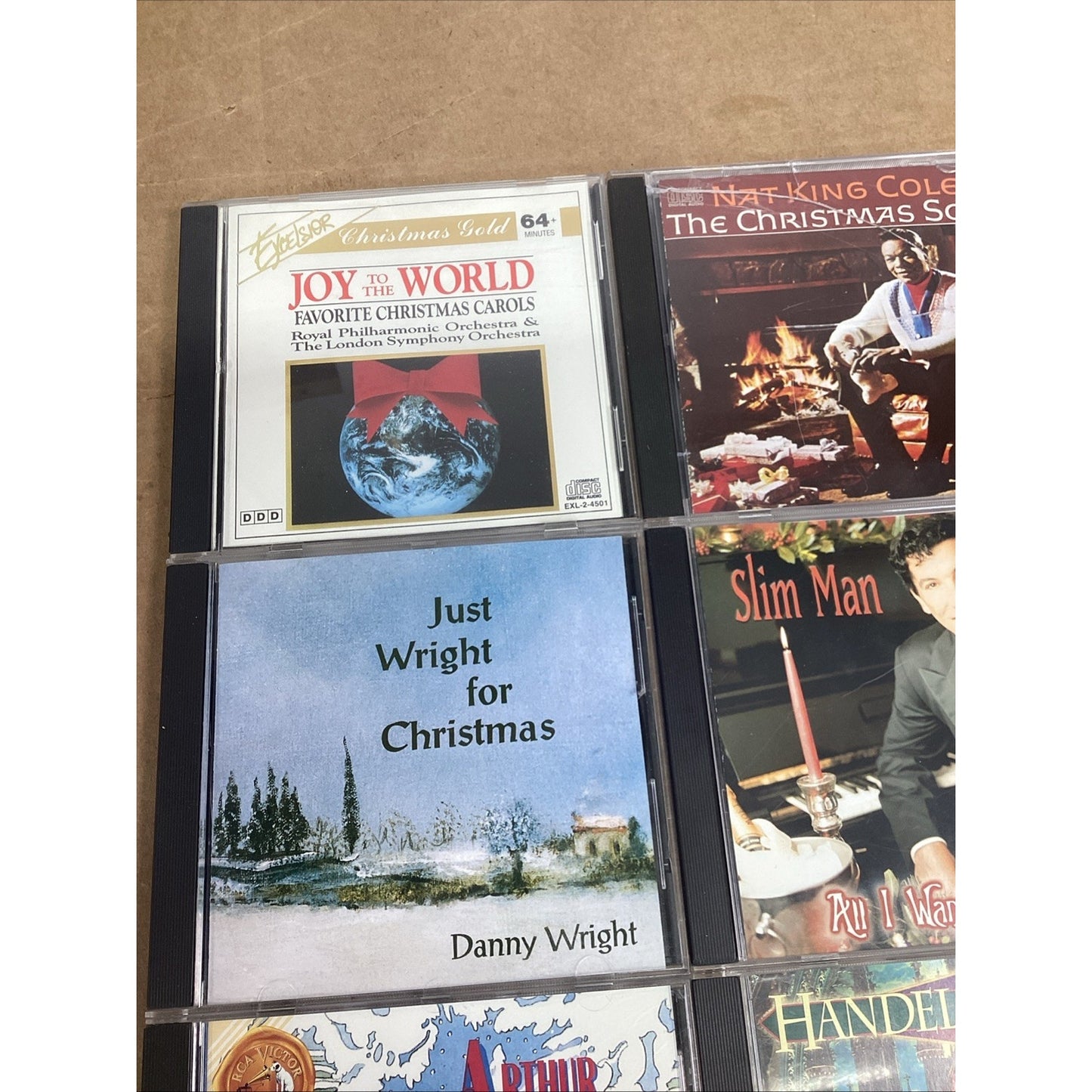 Lot Of 6 Christmas CDs - Handel’s Messiah, Nat King Cole, Danny Wright