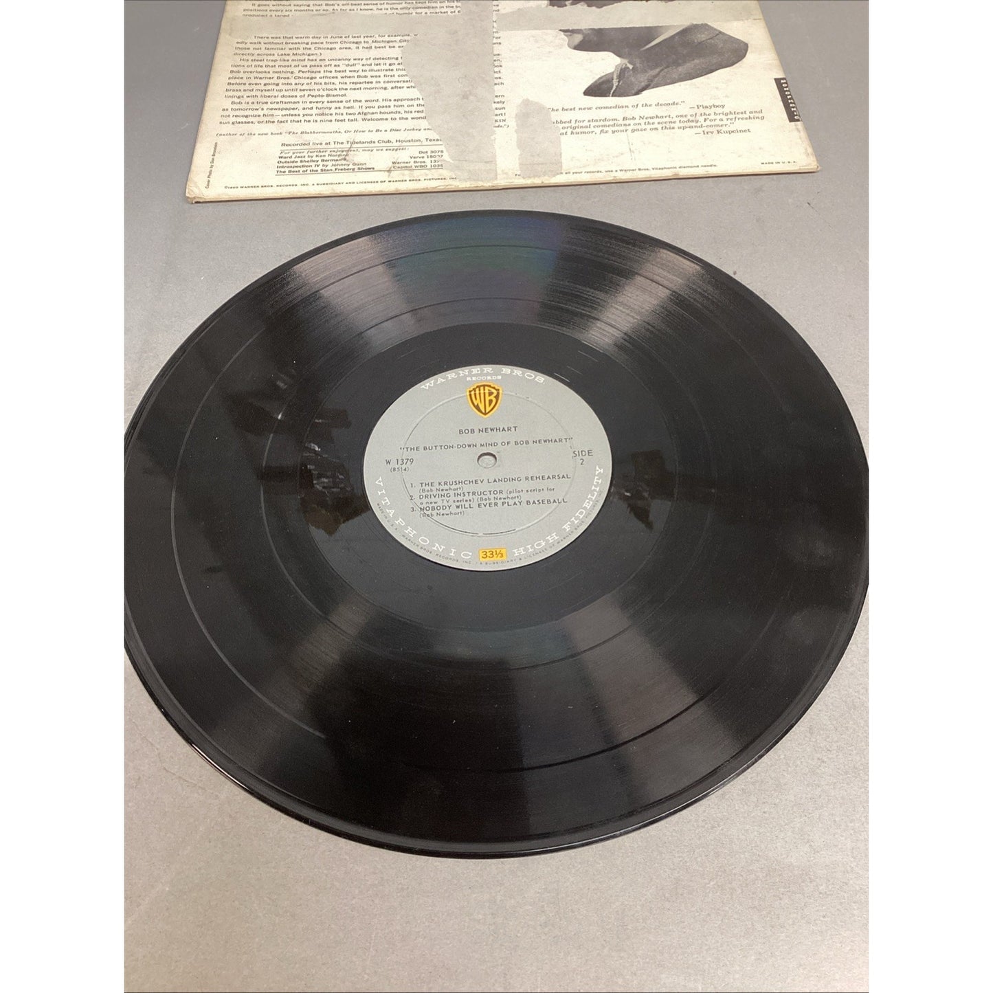 1960 The Button-Down Mind Of Bob Newhart Comedy Record Vinyl 33RPM 12" LP
