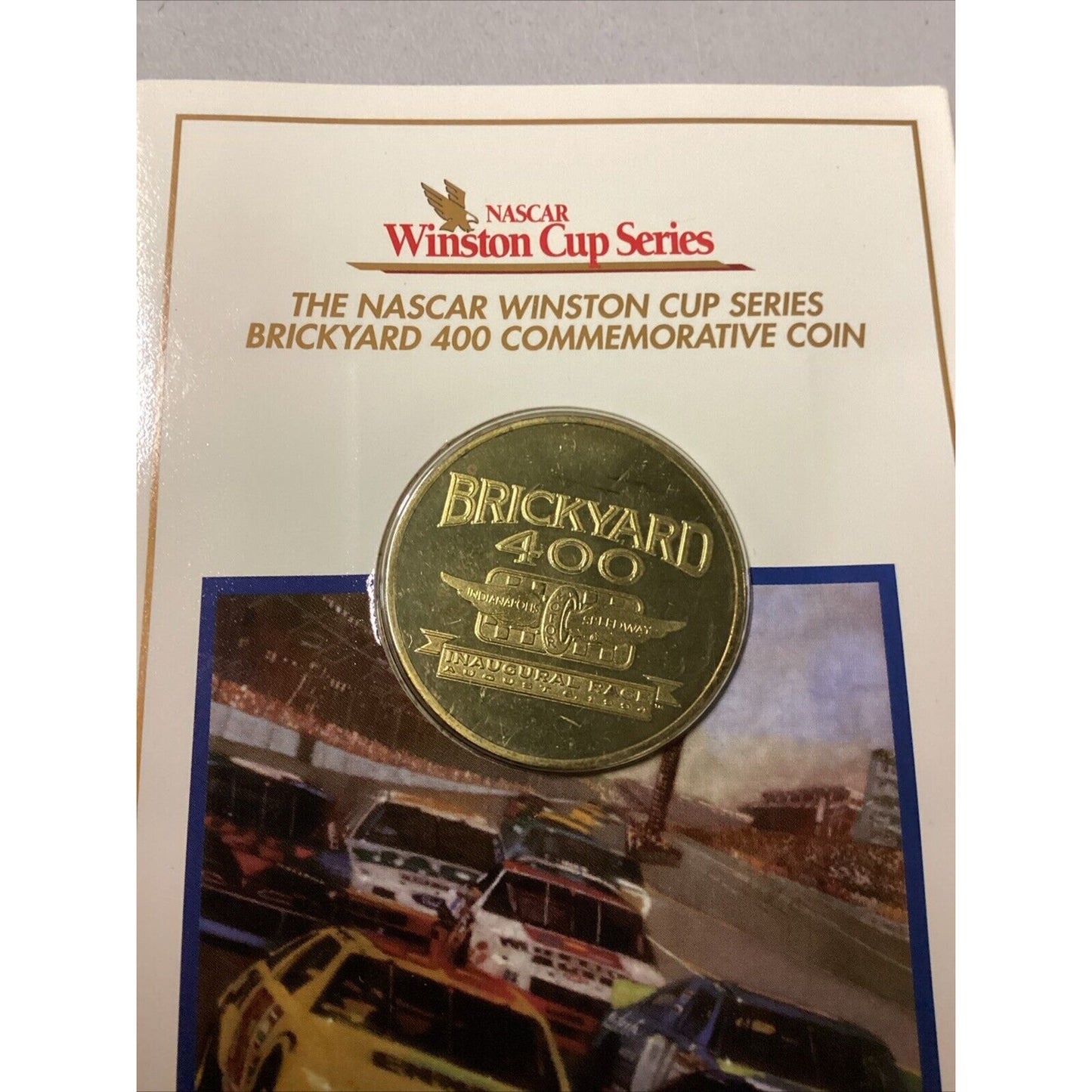 Brickyard 400 Official 1994 Program Indianapolis Inaugural & Commemorative Coin