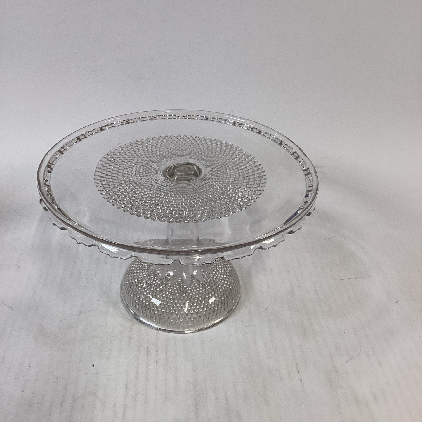Dewdrop with Star Cake Stand High EAPG Campbell, Jones & Co. 1877