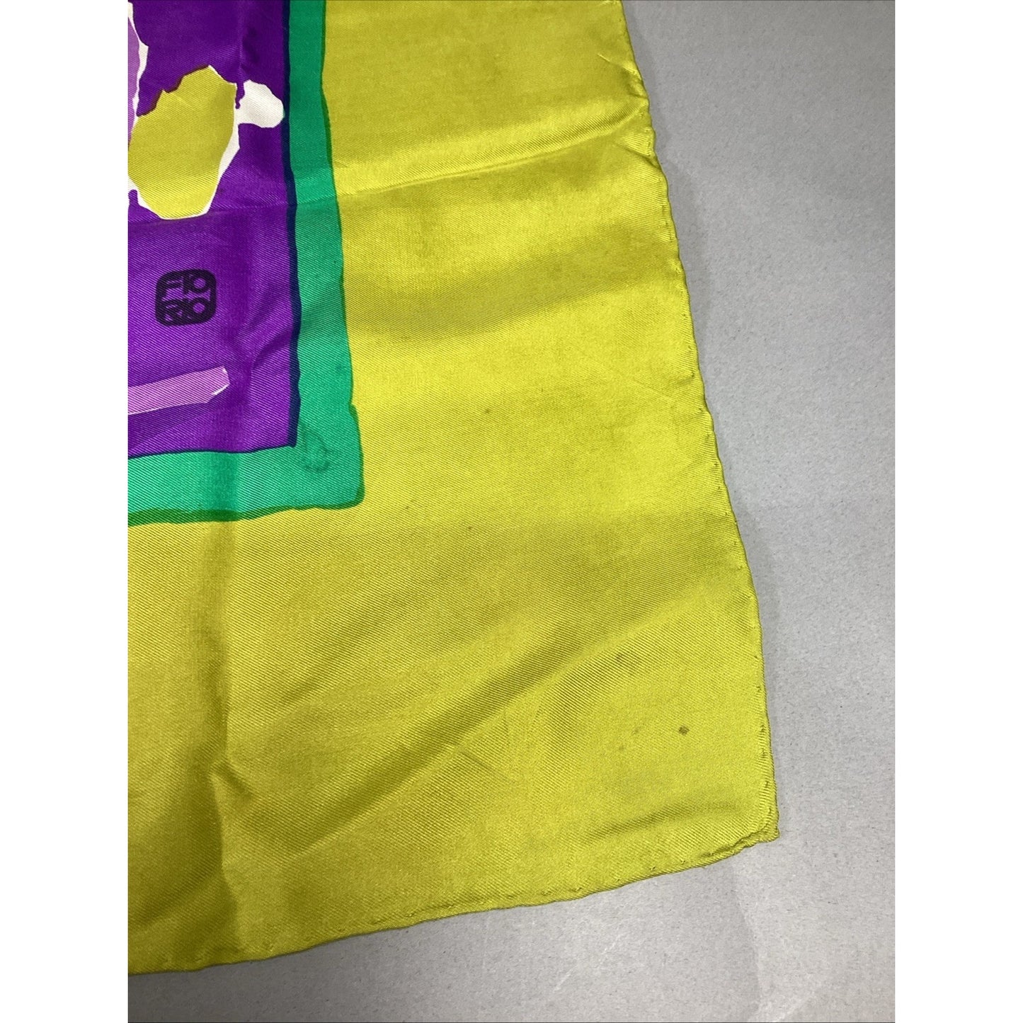 Florio 100% Silk Multicolored Silk Scarf - 30x30”