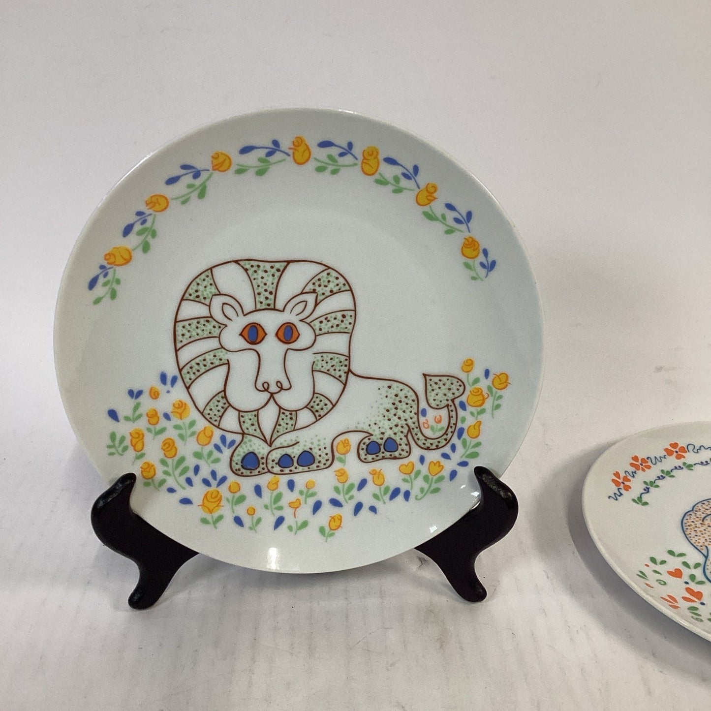 Lot Of 3 Vintage 1976 Seymour Mann Safari Lunch Plates - 8”D