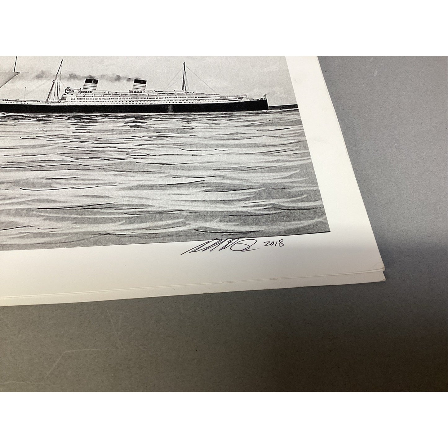 Canberra Ship Art Print - 16x12” - Signed In 2018