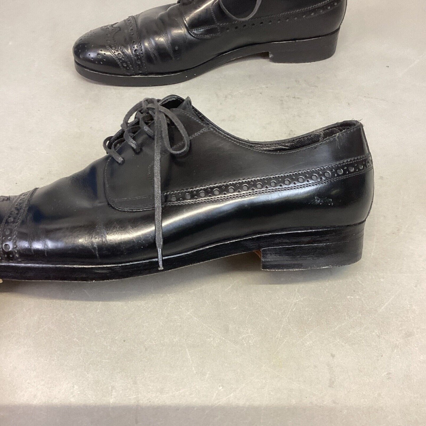 Dolce & Gabbana Men’s Black Leather Oxford Dress Shoes #5283 - Size 9