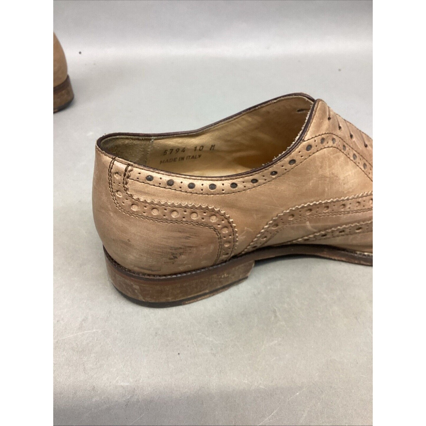 Mercanti Fiorentini Shoes Mens 10 M Oxford Wingtip Lace Up-#5794 - Made In Italy
