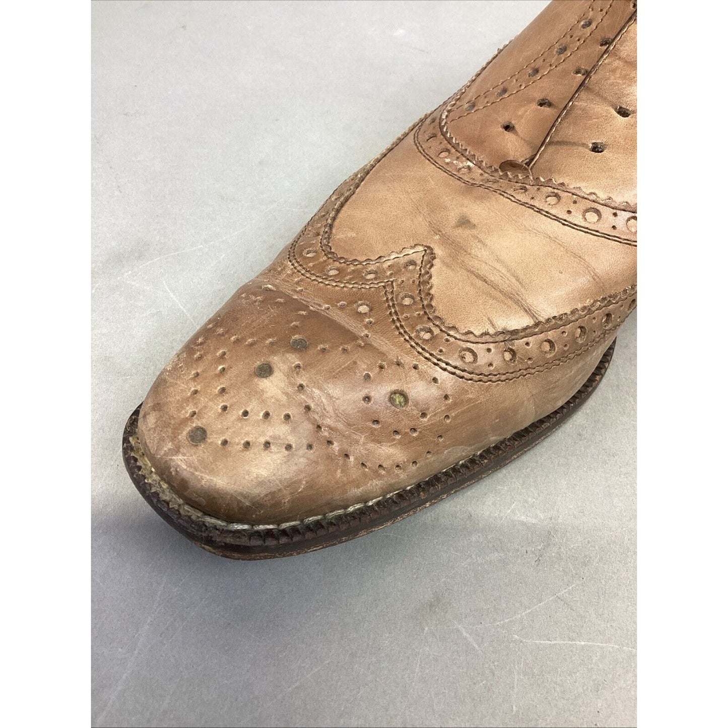 Mercanti Fiorentini Shoes Mens 10 M Oxford Wingtip Lace Up-#5794 - Made In Italy