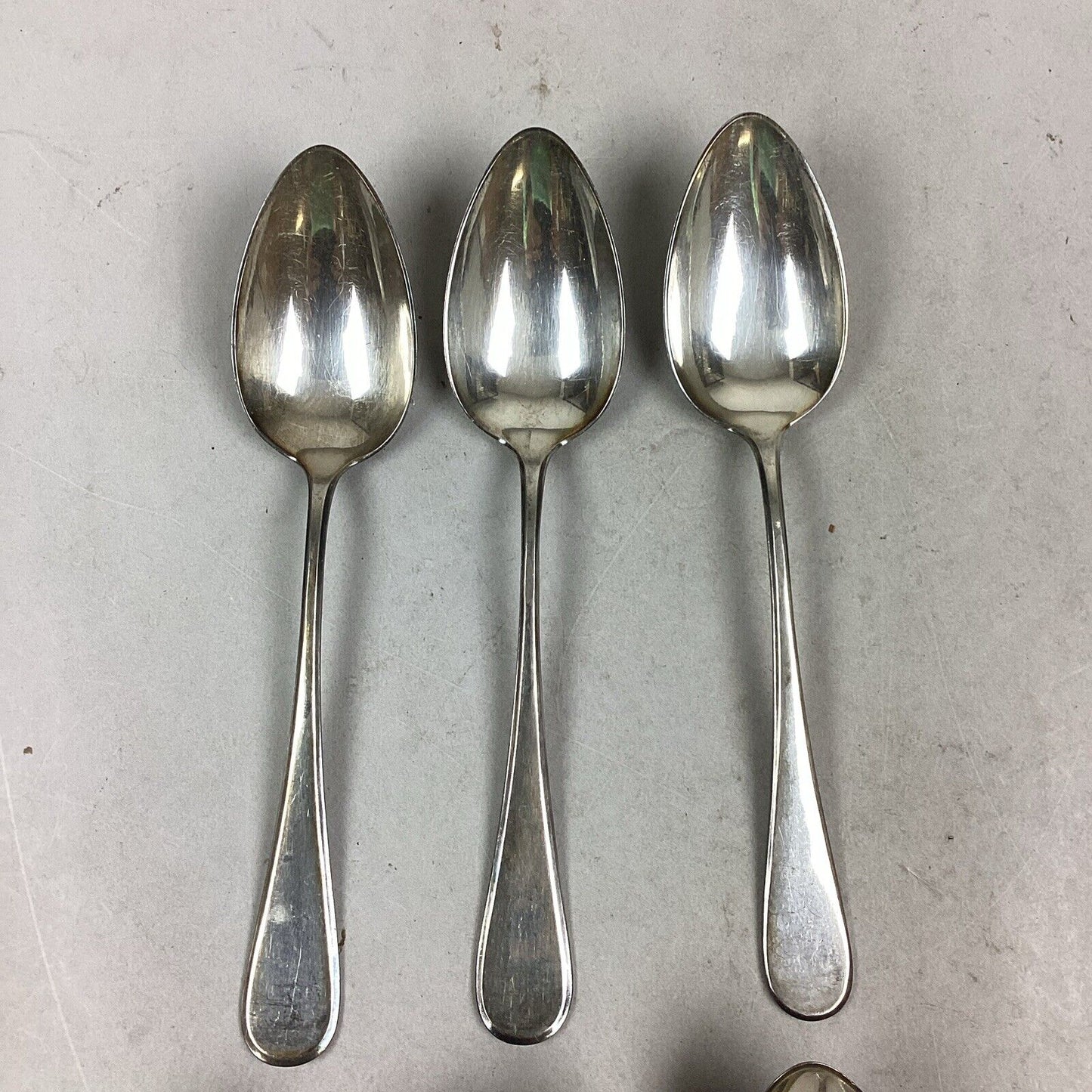 Set of 6 Geislingen Silver Plated Serving Spoons - Made In Germany