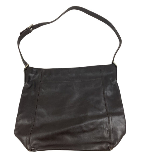 Calvin Klein Dark Brown Leather Handbag Shoulder Bag