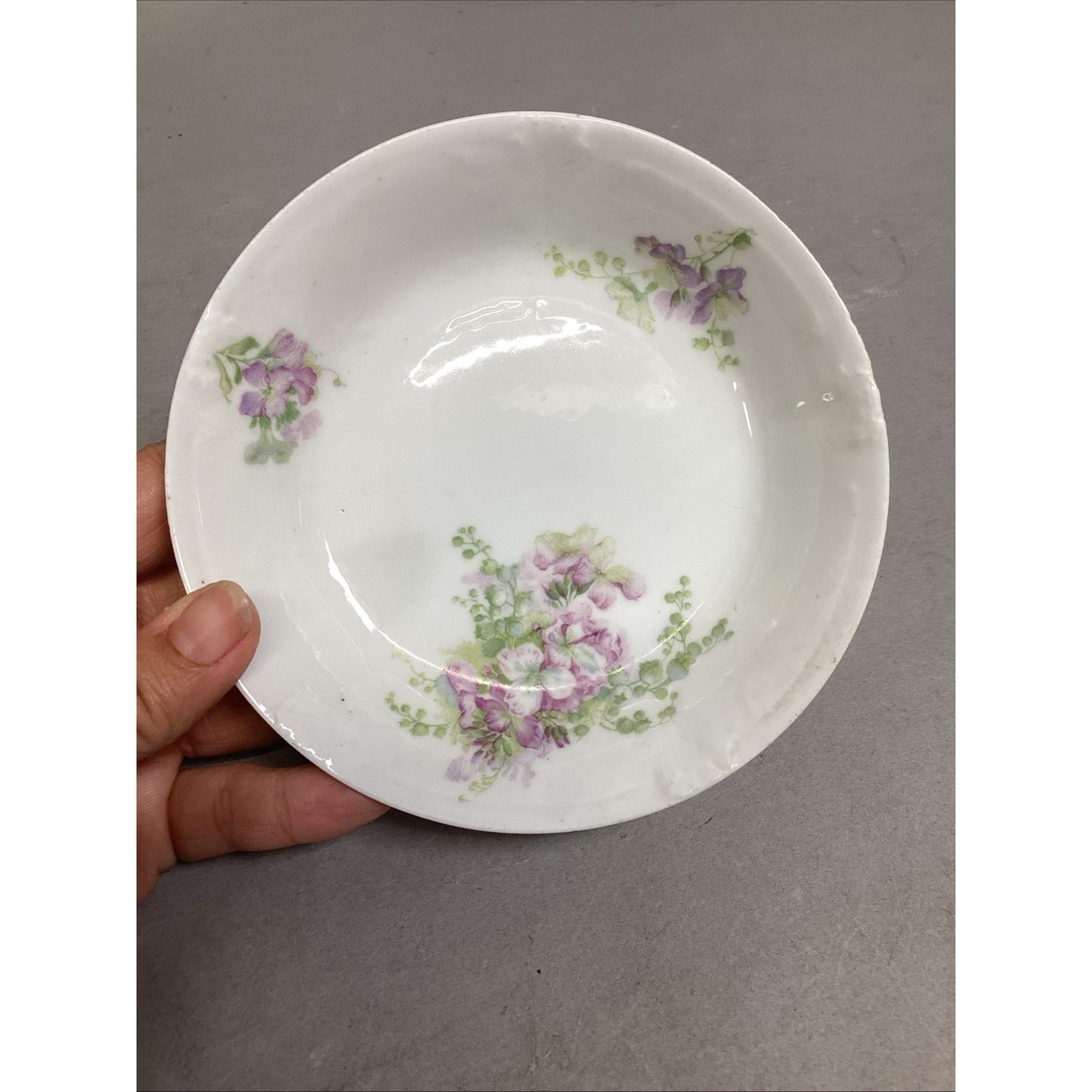 Set of 20 Limoges France Lavender Floral Plates/Bowls/Saucers
