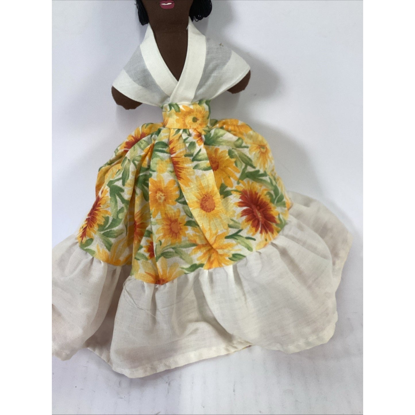 Topsy Turvy Two Sided Ethnic Cultural Doll 11” Dress Flips Handmade Caribbean