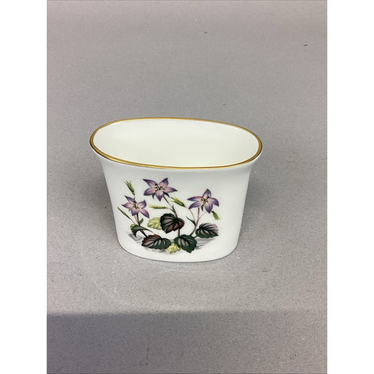 Royal Worcester Fine Bone China Dual Sided Floral Toothpick Holder - England