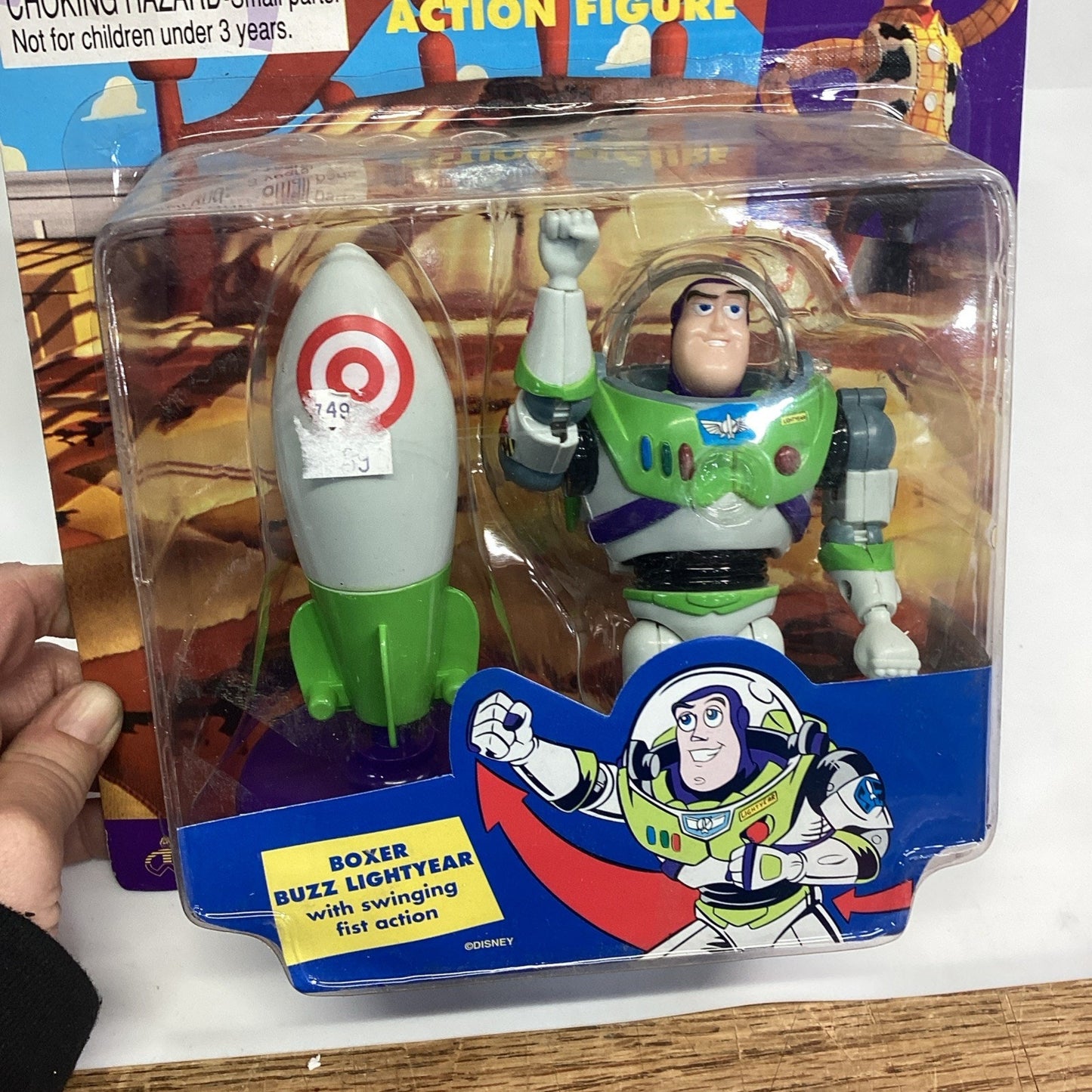 Disney Toy Story Buzz Lightyear Boxer with Swinging Fist New Factory Sealed 1995