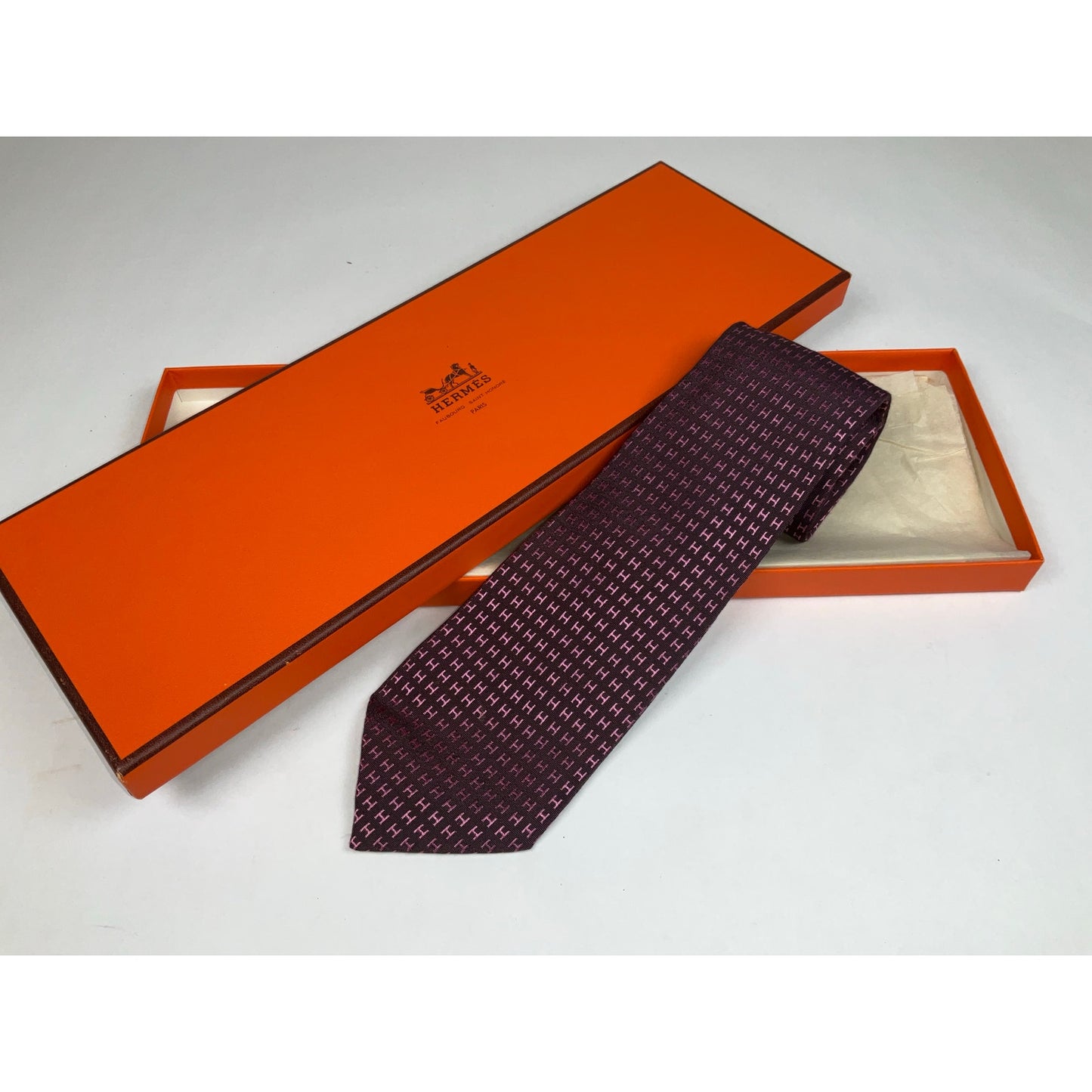 Men’s Hermès H Monogram Tie | No Box